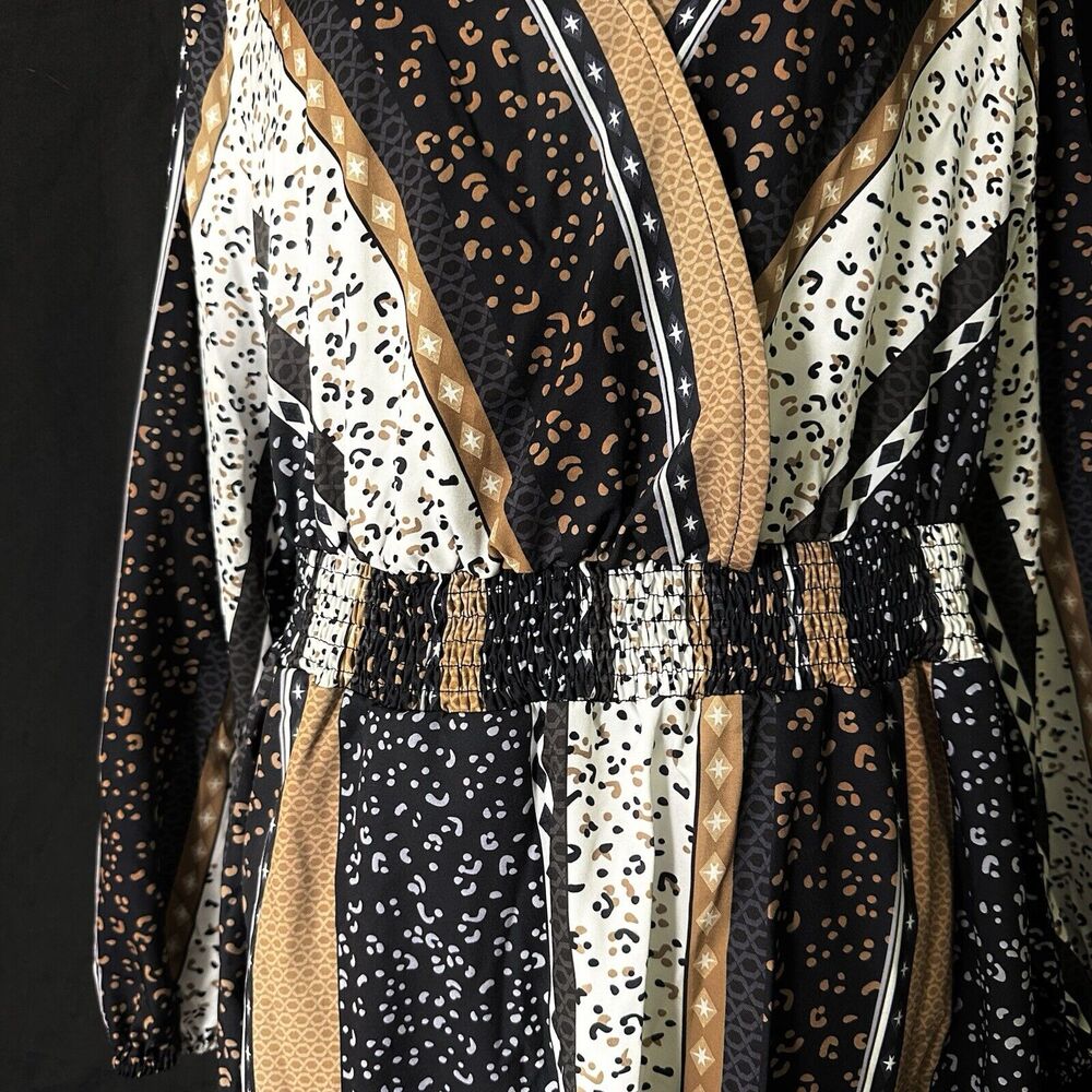 NWT Bloomchic Women's Midi Dress With Geometric Print - Size US 14-16 - Picture 3 of 11